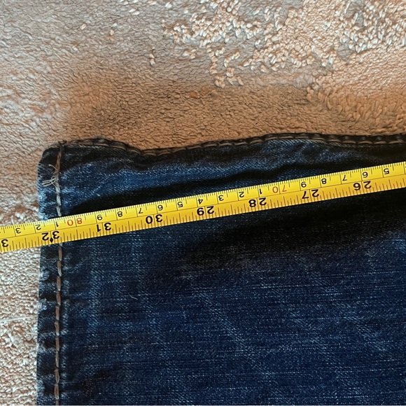 Vintage Guess Premium Falcon Jeans M 32 X 32 Boot Cut Distressed  Y2K Button Fly - Picture 12 of 16